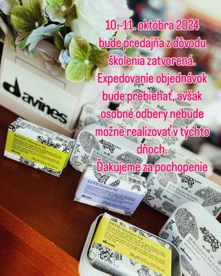 10.-11. októbra 2024 bude predajňa z dôvodu školenia zatvorená😉